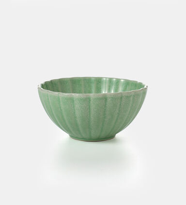 Stoneware Ribbed Bowl