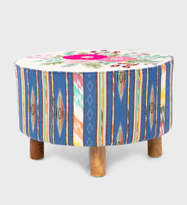 Daffodil Mango Wood Ottoman