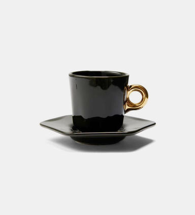 Porcelain Geometric Espresso Cup