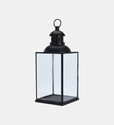 Glass Metal Handled Table Lantern