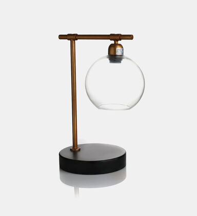 Glass Ball Metal Table Lamp